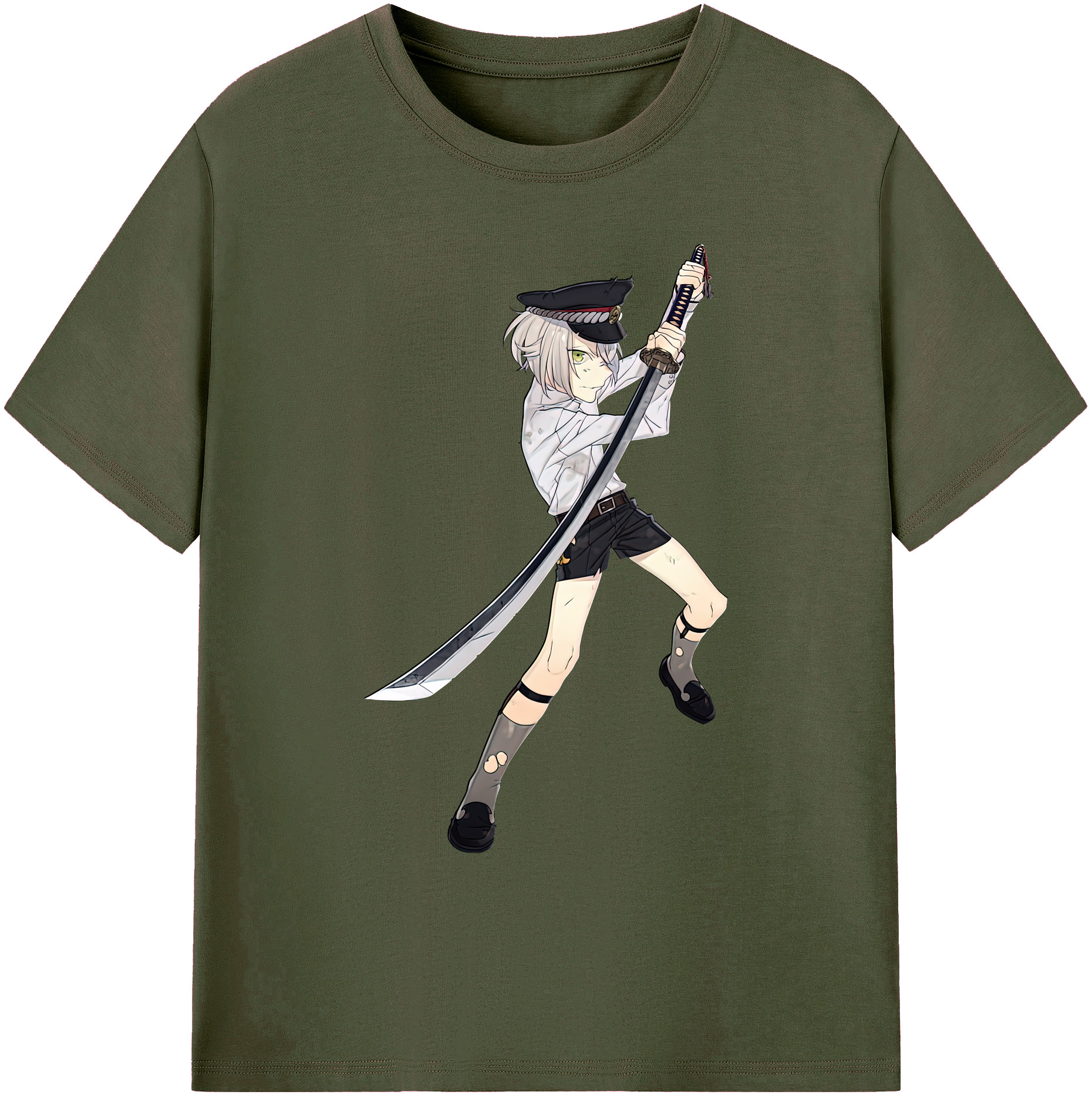 （画像用） 刀剣乱舞 Touken Ranbu 綿100％ メンズ半袖Tシャツ｜肌触りやわらか＆通気性